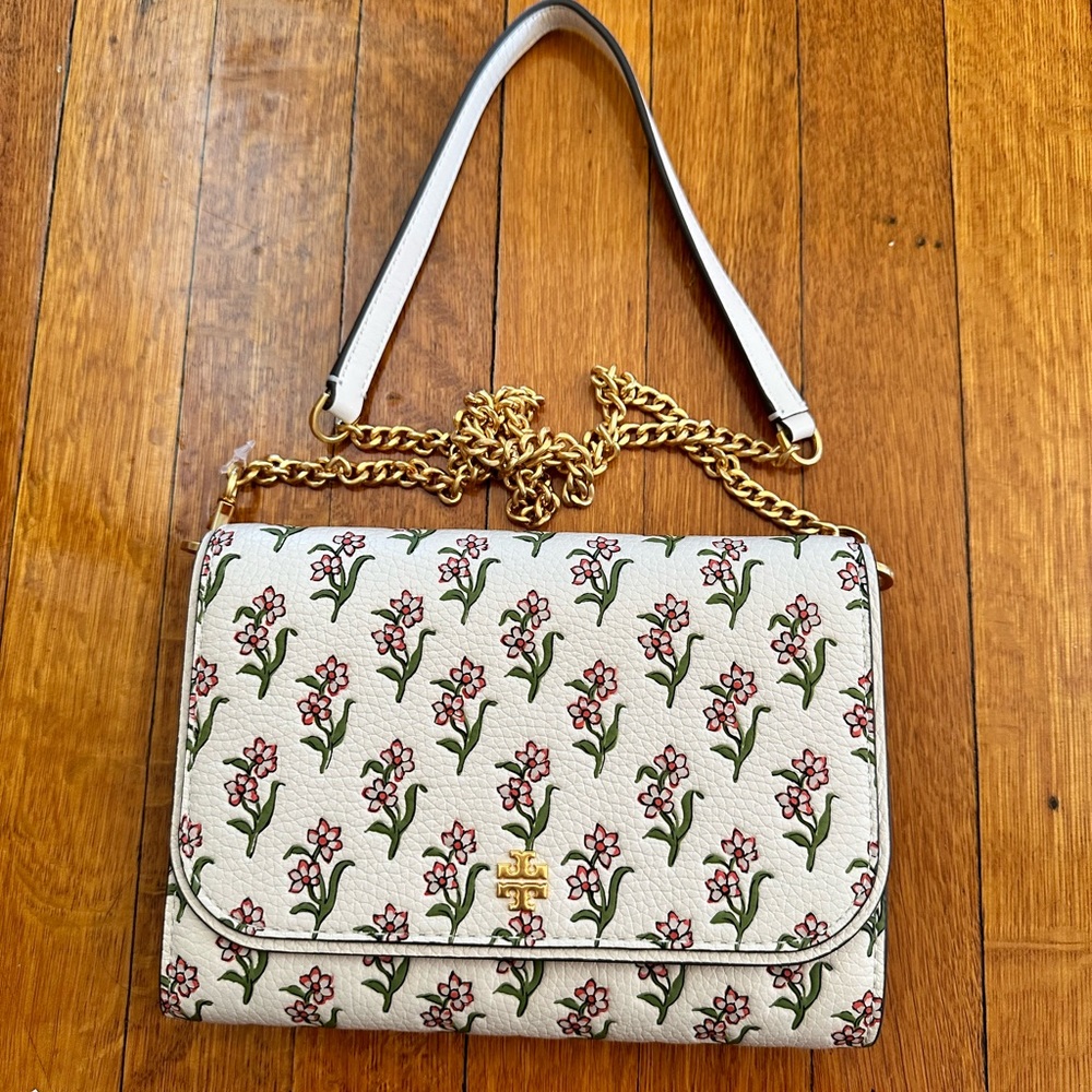 TOTY BURCH - NWT FLORAL WALLET CROSSBODY